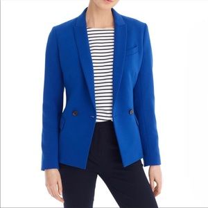 J CREW Dover Blazer Royal Blue Vivid Sea NEW Size 10P